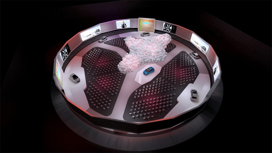 雪铁龙世界大会活动策划的发光「云」创造了一种温和的乐观感