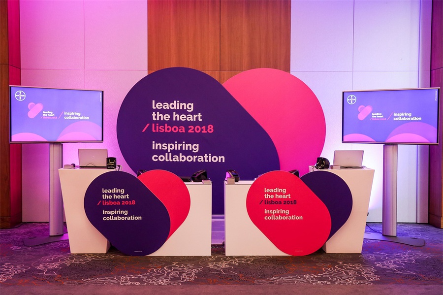 「引领心脏」活动策划的重叠的心一语双关，直点主题