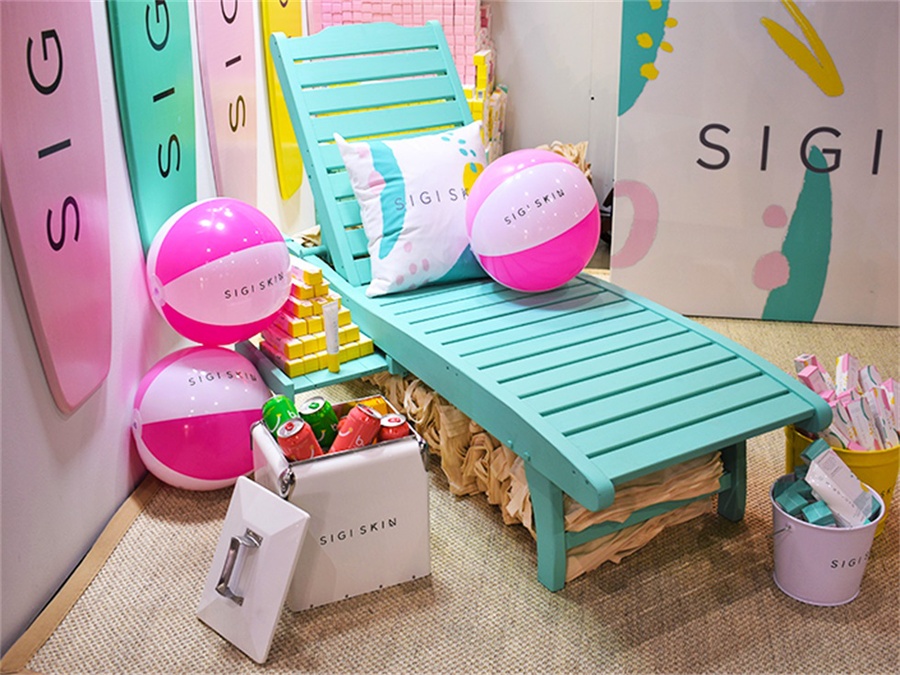 Sigi Skin在美容大会活动策划上的色彩运用看着就让人快乐