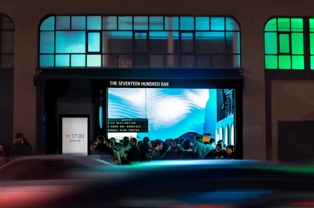 达美航空「17:00」周末快闪活动策划以不断变换的酒吧形式带你沉浸式旅行