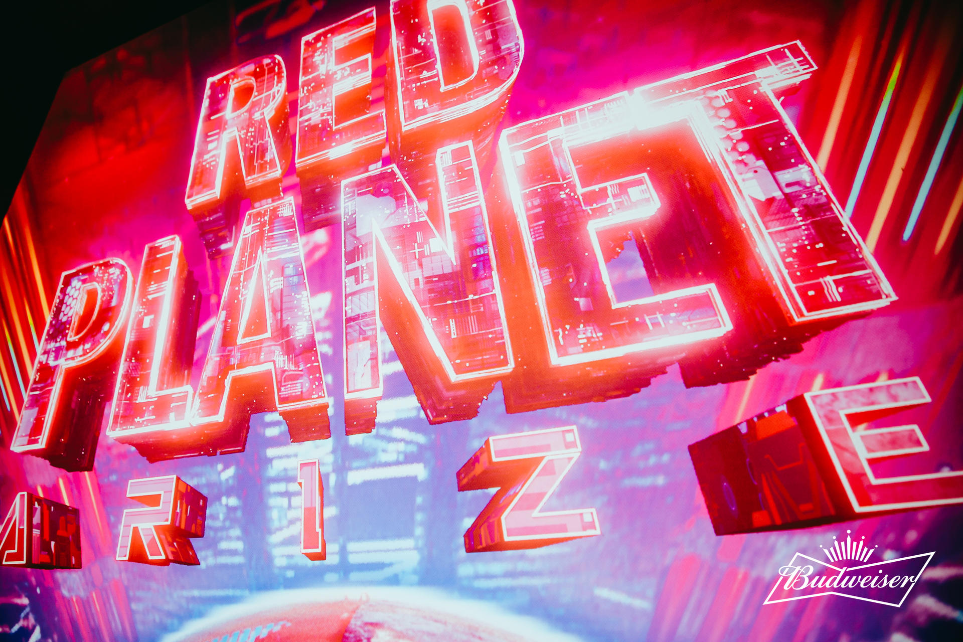 百威红色星球星球电音节活动策划满是赛博朋克元素