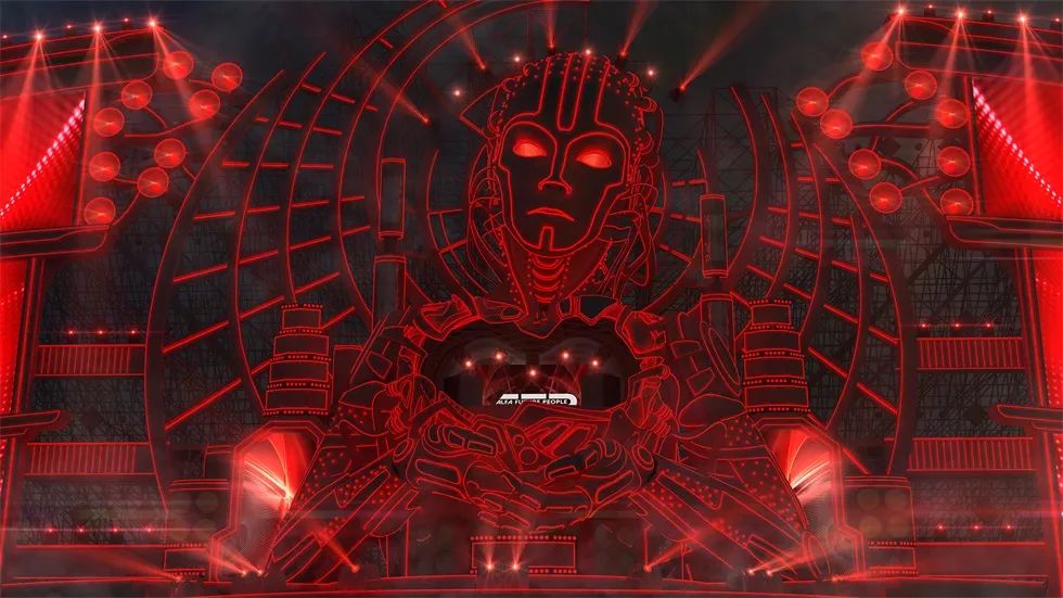 “阿尔法未来人”电子音乐节活动策划创下了超过 50000人聚集的纪录