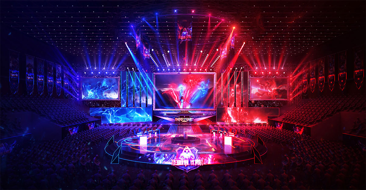 LOL英雄联盟越南赛场的酷炫演示