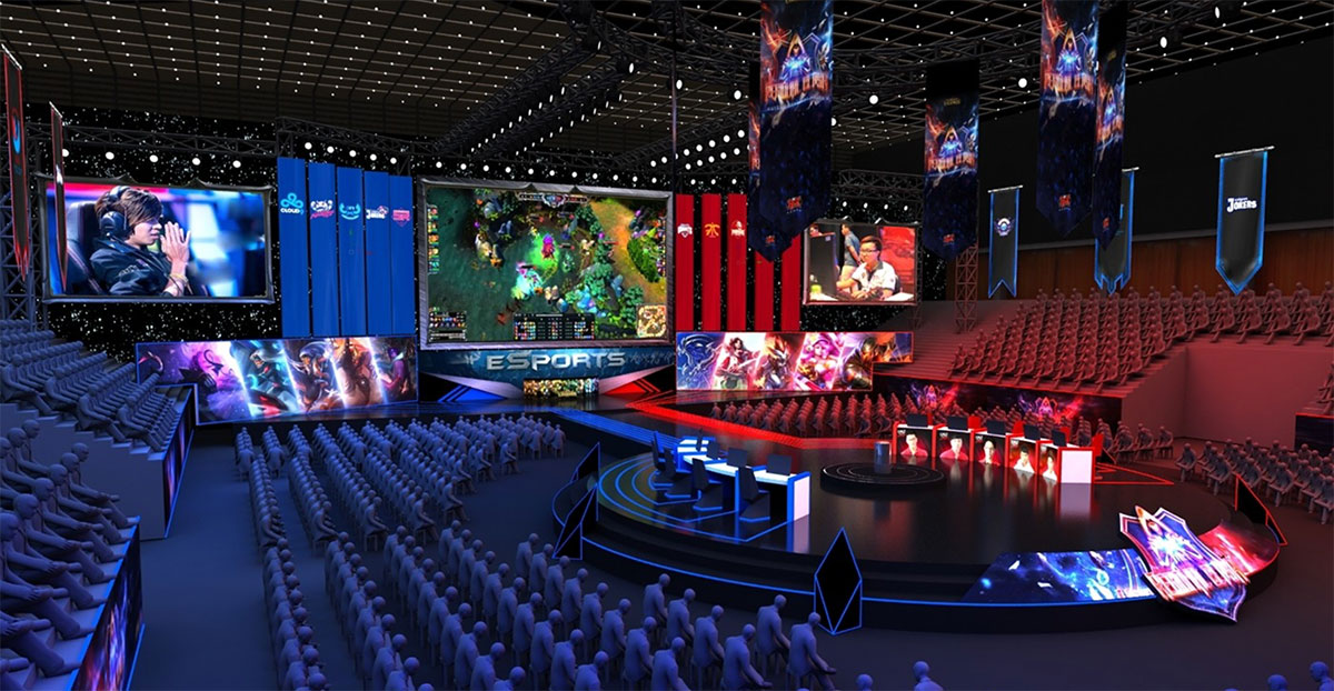 LOL英雄联盟越南赛场的酷炫演示