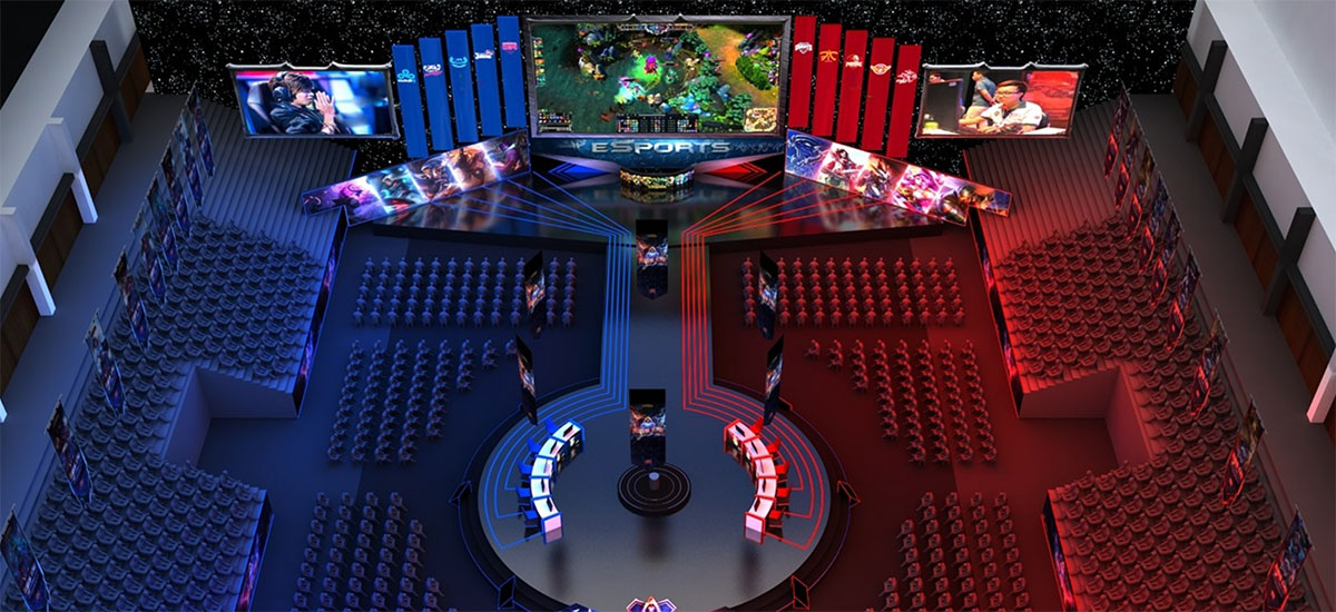 LOL英雄联盟越南赛场的酷炫演示