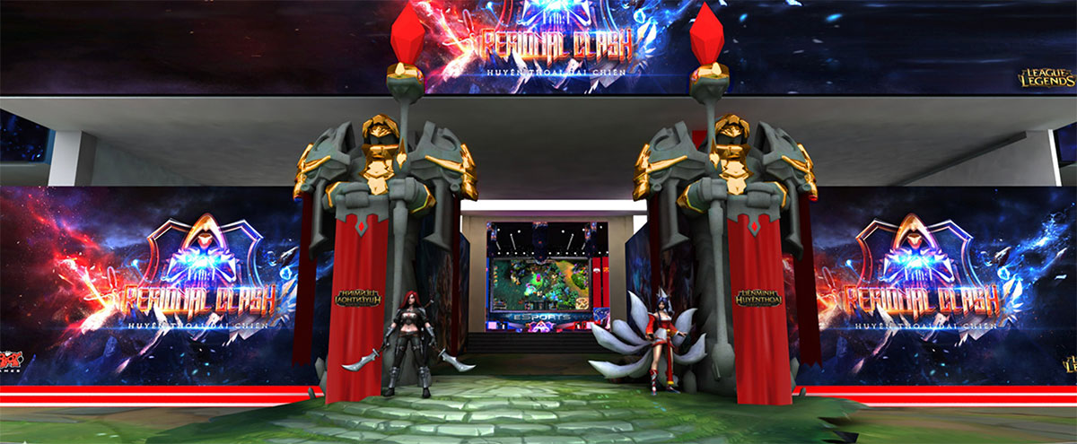 LOL英雄联盟越南赛场的酷炫演示