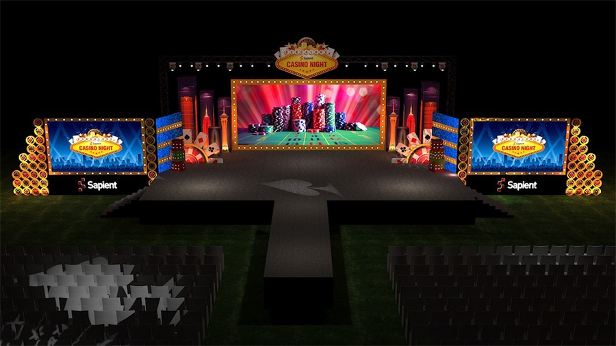 年会活动策划紧贴赌城之夜风格,娱乐性更强