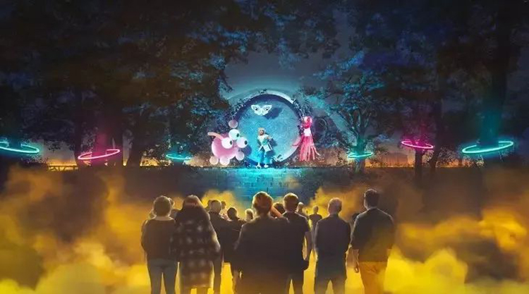 沉浸式灯光秀活动策划,独特的数字科技领你夜间漫步