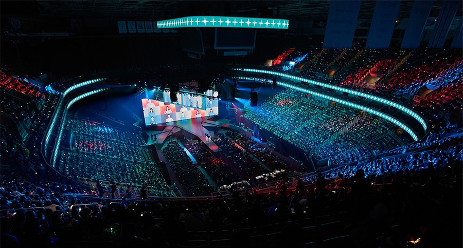 这样的年会活动策划的舞美，这可以堪比奥运会了