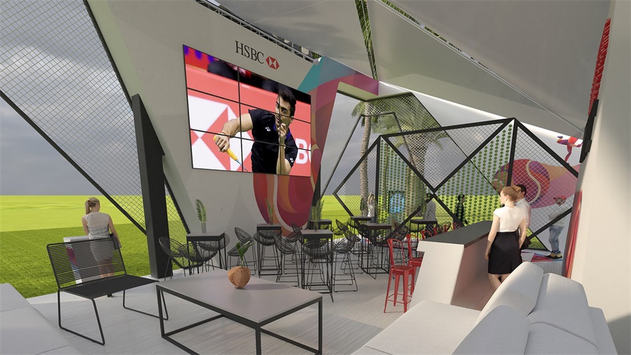 展览展示装置安在国际赛事上，这品牌曝光度想不高都不行啊