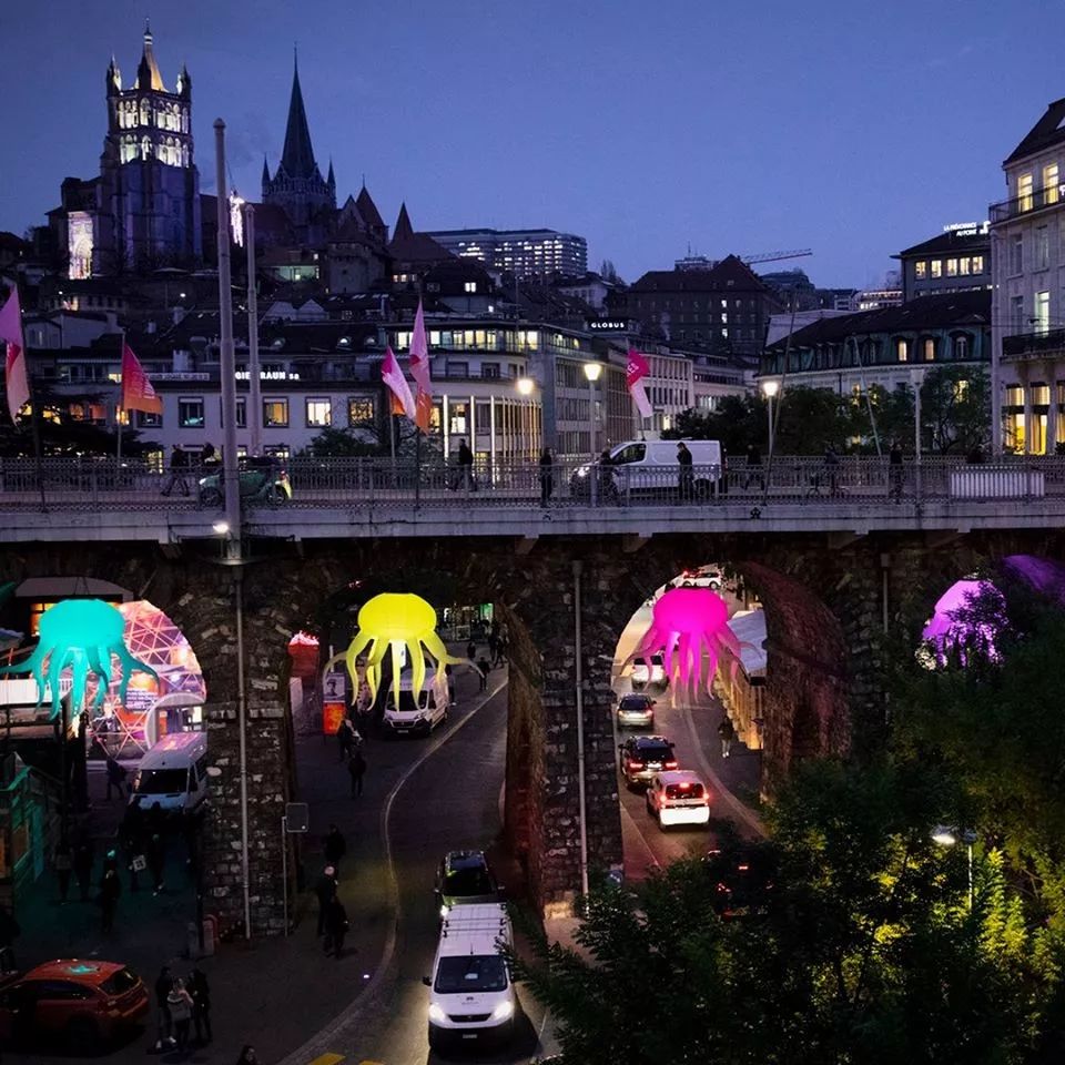 瑞士互动灯光艺术展览活动,感慨沉浸在五彩斑斓的光的世界里真好