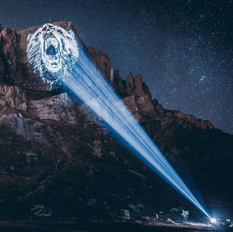 阿尔卑斯山用一场特殊的灯光艺术展览活动呼吁大众加入动物保护队