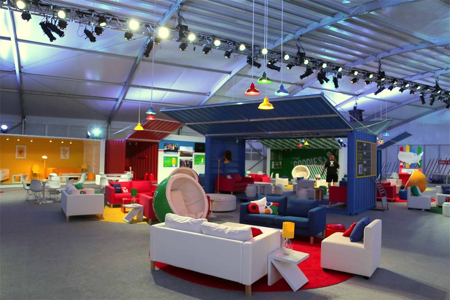 谷歌这种七彩的活动策划现场太能缓解参会者的疲劳了