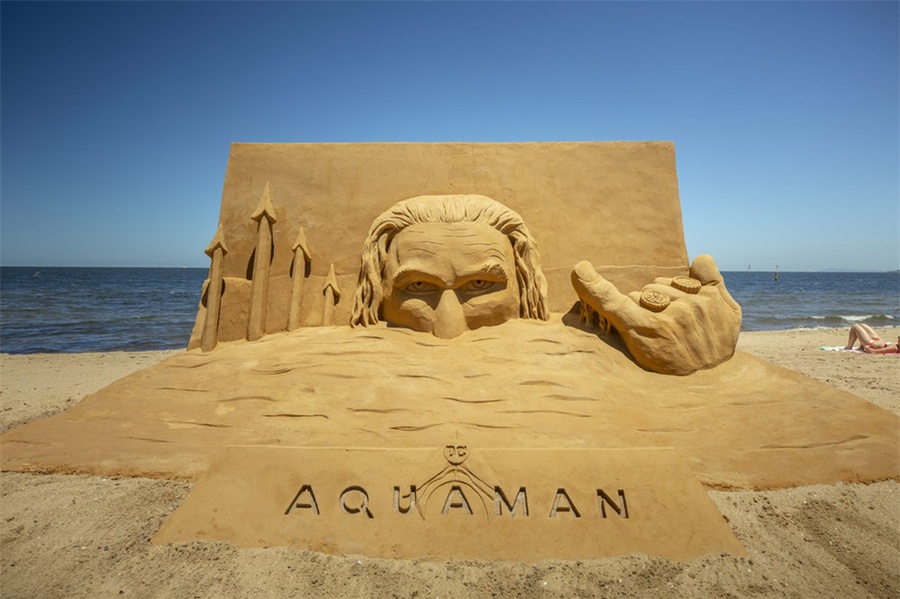 神奇的沙雕形象旨在推广电影的上映,推广庆祝活动策划亮点也是栩栩如生