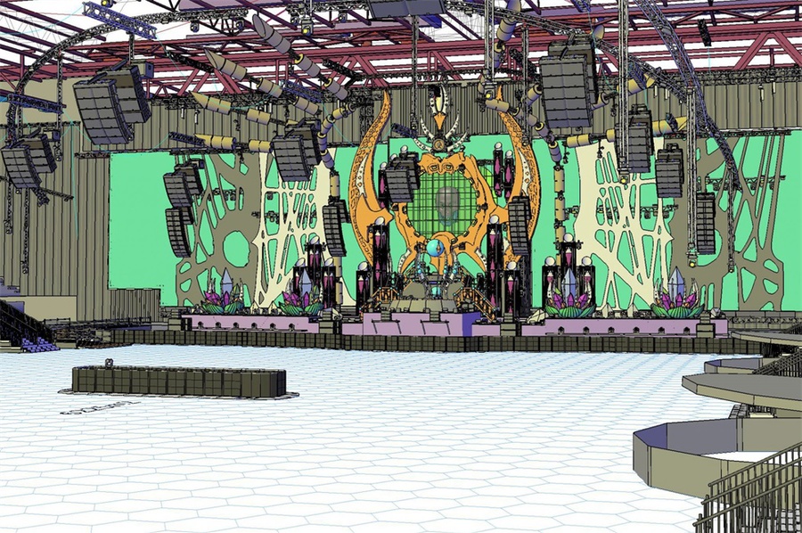 硬派电音盛会活动策划的“阴影的交响乐”舞美设计震撼了！