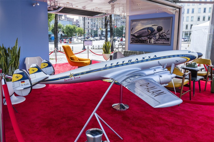 汉莎航空60周年庆典活动策划以体验式快闪搭建了黄金时代的飞行体验