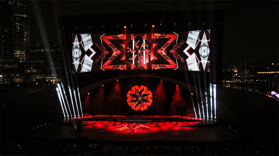 国际摄影赛事颁奖典礼活动策划的舞美堪称气势磅礴