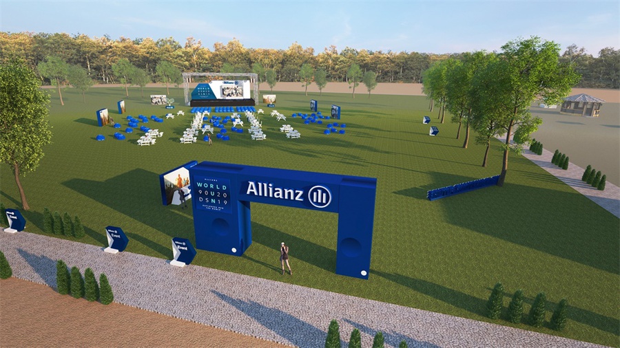 保险员工嘉年华活动策划现场品牌化装饰吸睛率高得不要不要的