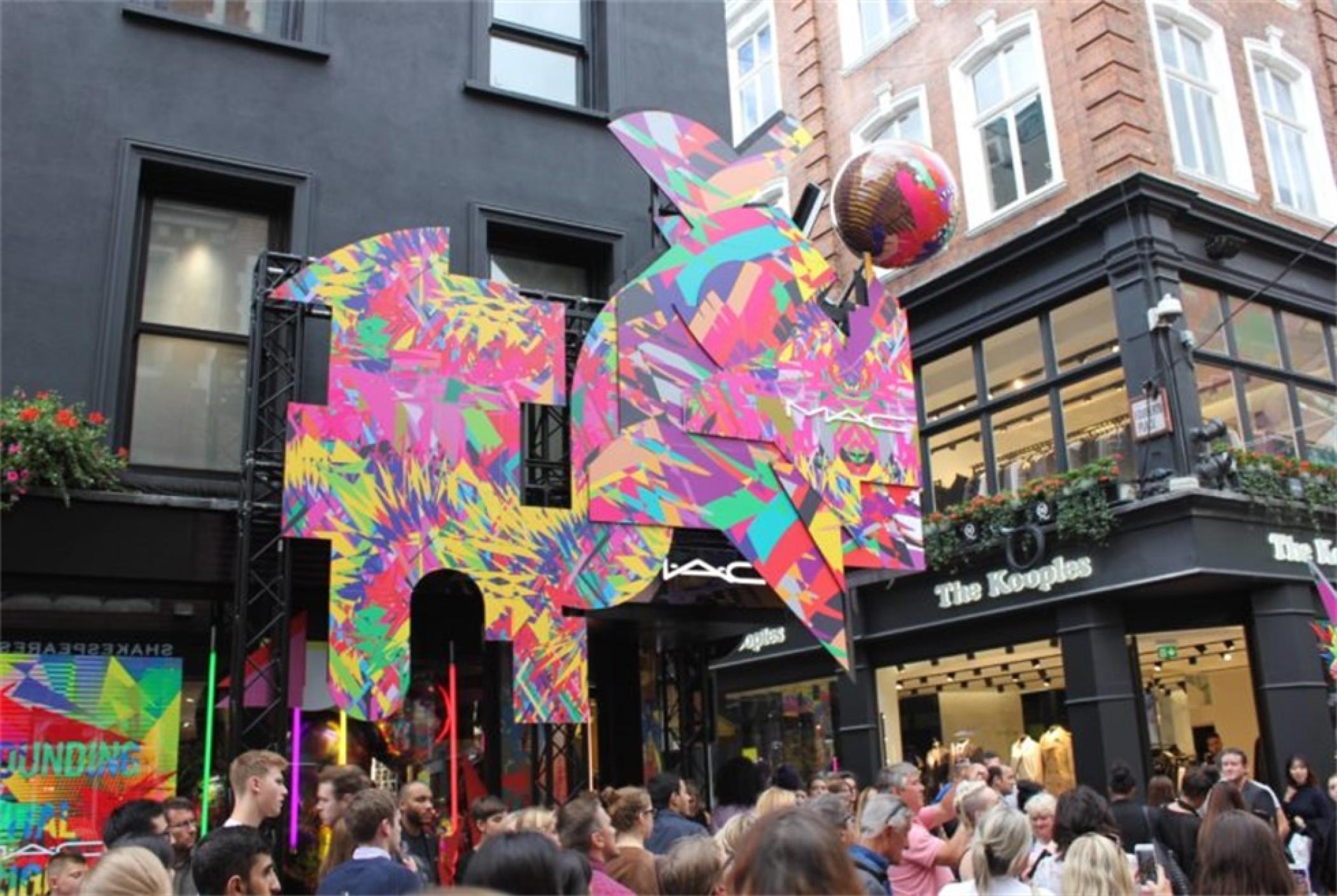 MAC新店开业典礼活动策划了一场混沌与创造力的色彩狂欢AVAF