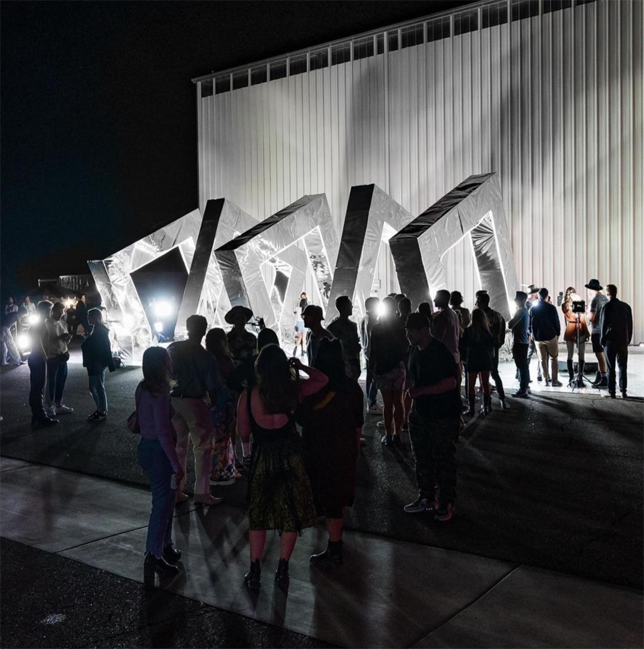 Avión特级香槟音乐节品牌体验活动策划的拍照装置相当吸睛