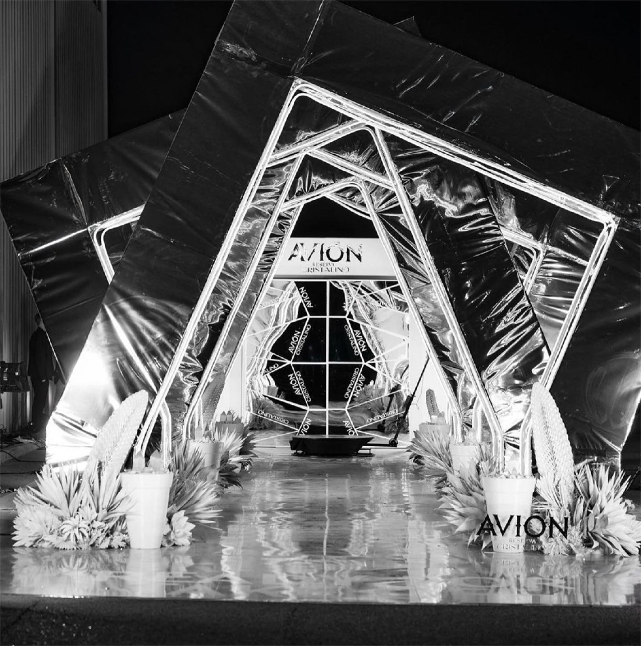 Avión特级香槟音乐节品牌体验活动策划的拍照装置相当吸睛